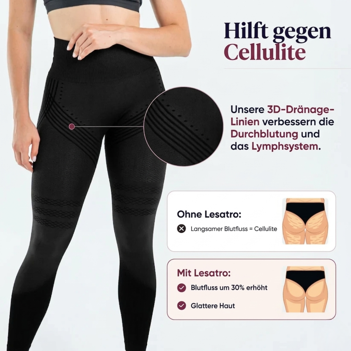 Leggings Anti Cellulite mit 3D-Technologie